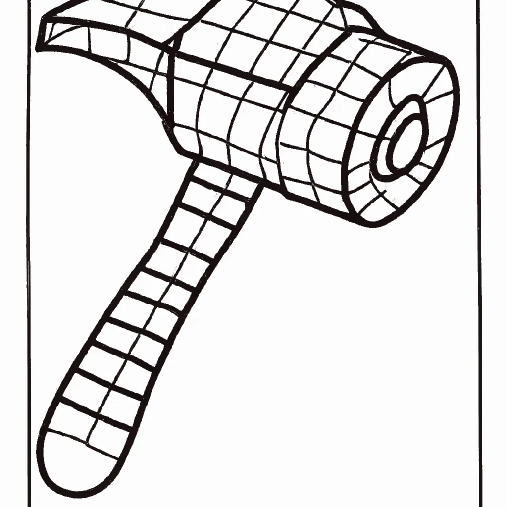Desenho para criancas de desenhos martelo