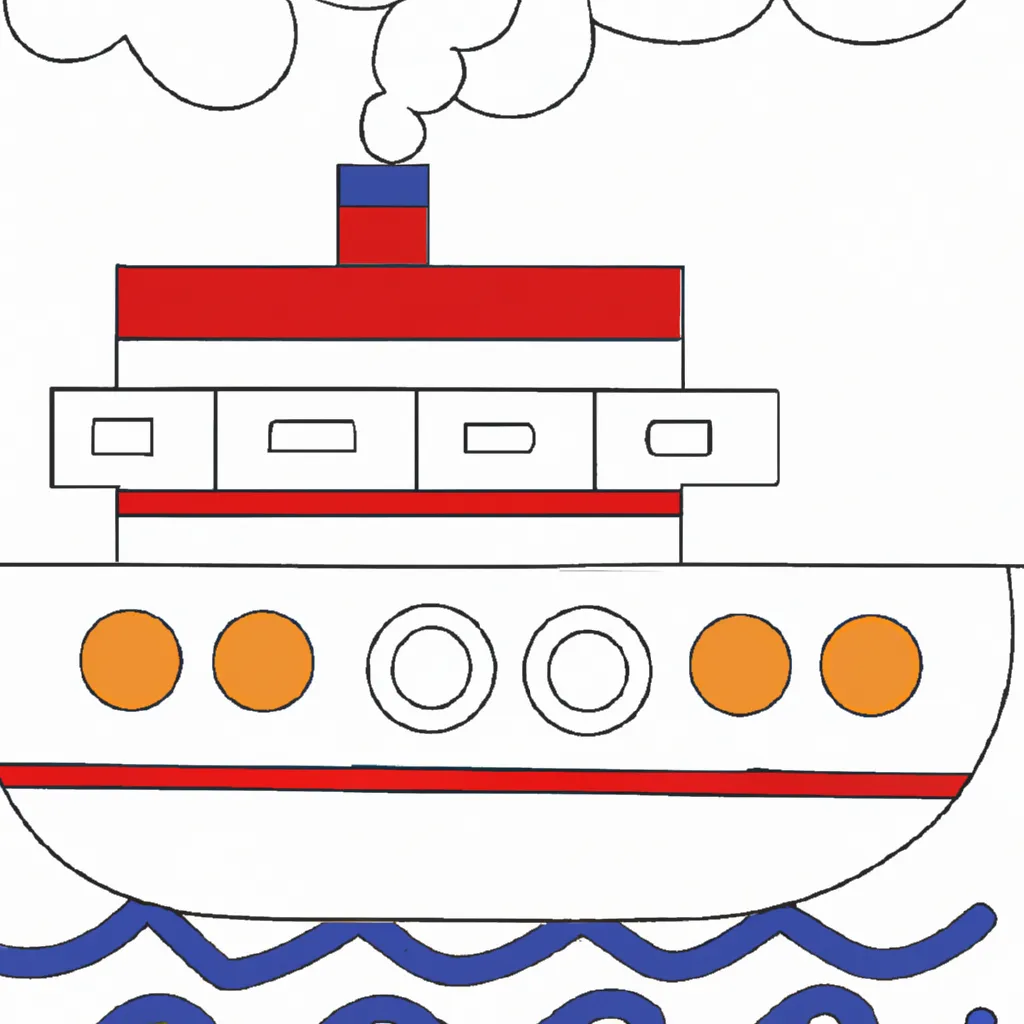 Desenho para criancas de desenhos navio brinquedo