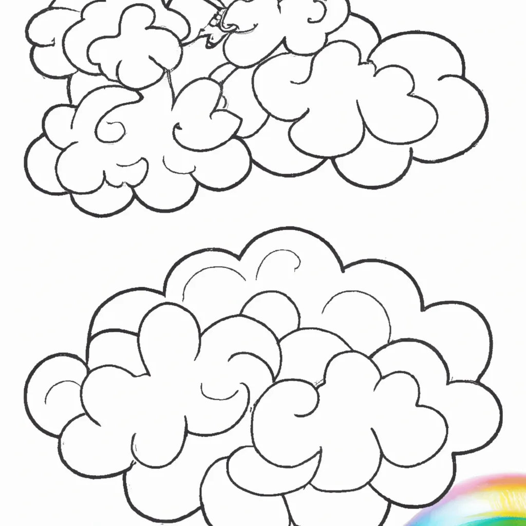 Desenho para criancas de desenhos nuvem