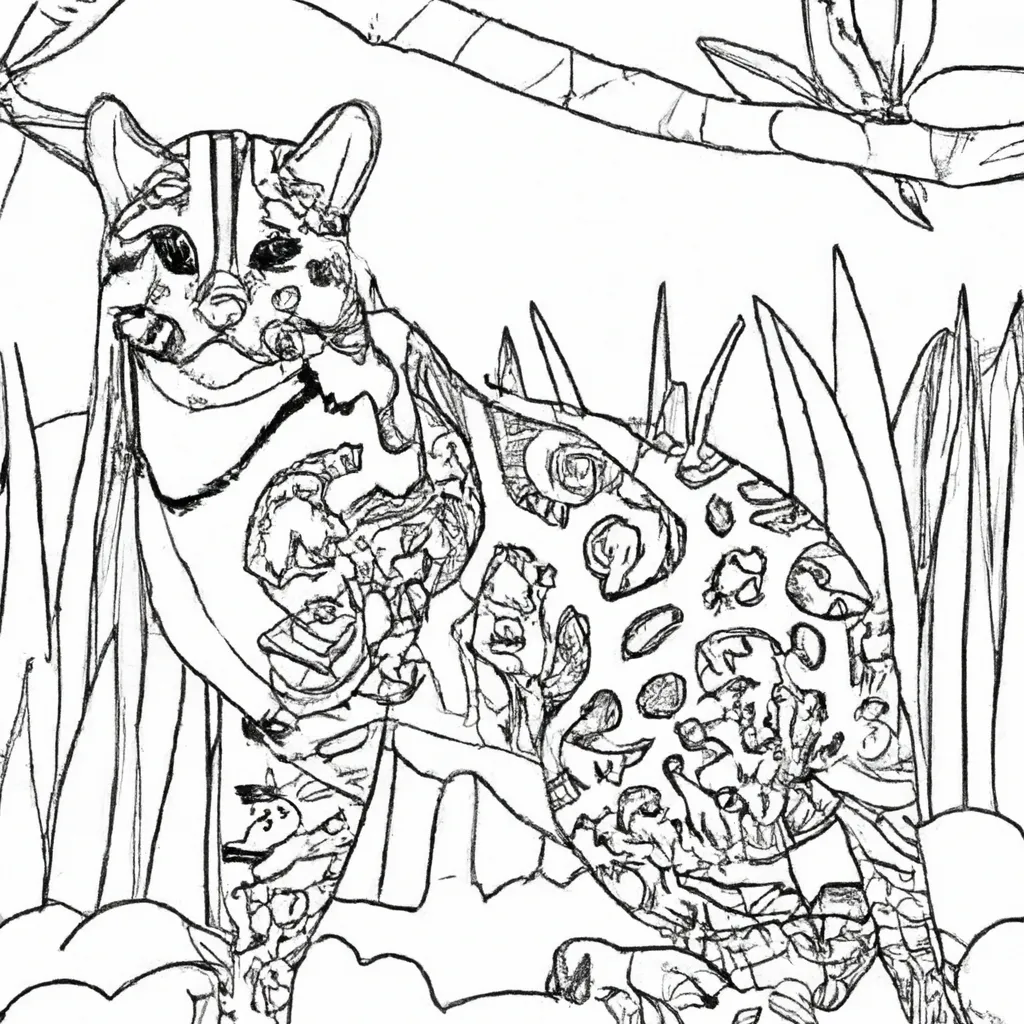 Desenho para criancas de desenhos ocelote