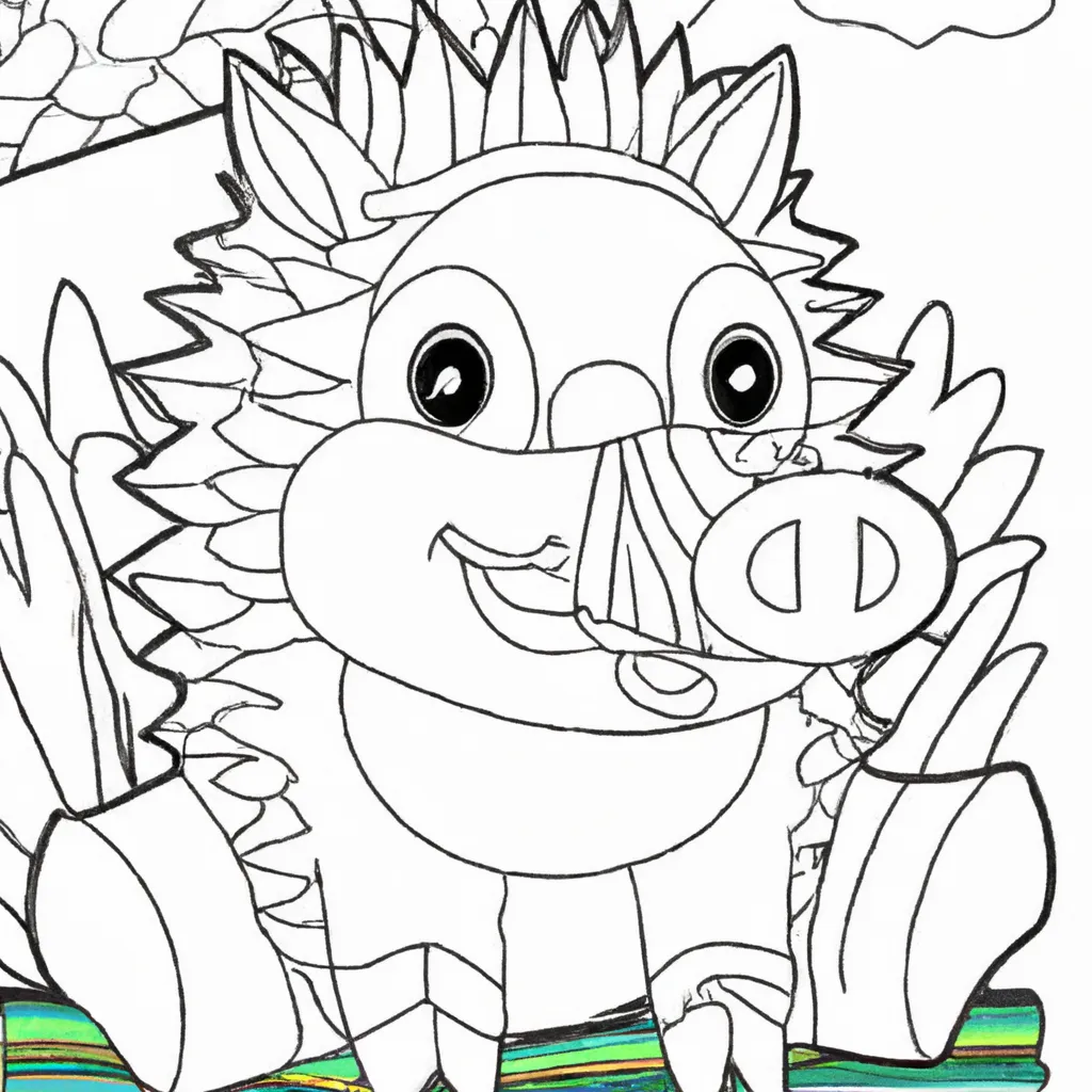 Desenho para criancas de desenhos porco espinho