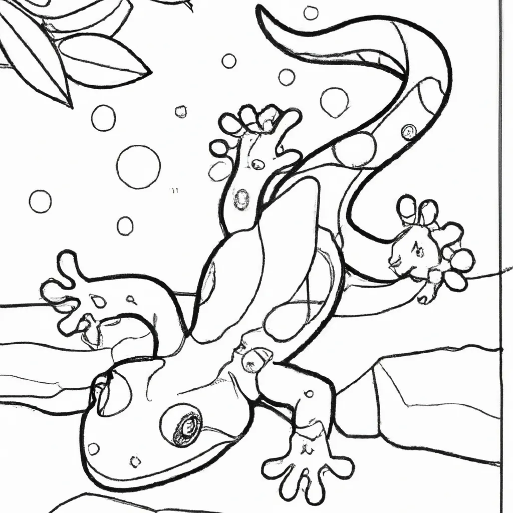 Desenho para criancas de desenhos salamandra