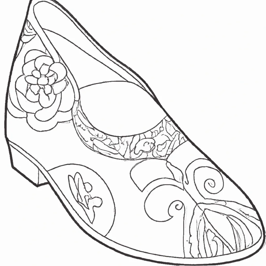 Desenho de Sapato para Colorir: Divertido! Experimente! Desenho para criancas de desenhos sapatos calcados diversos estilos
