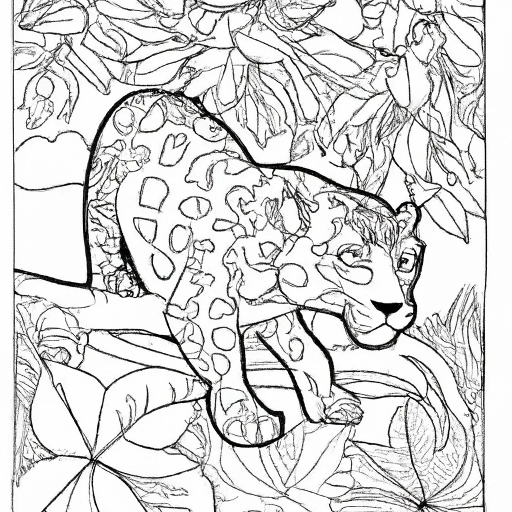 Desenho para criancas de desenhos selva jungle ilustracoes