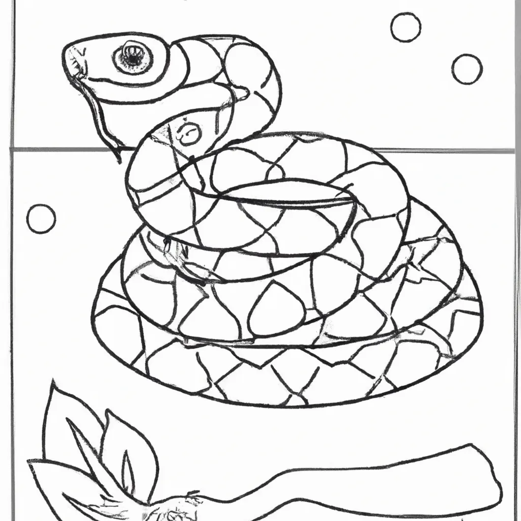 Desenho para criancas de desenhos serpente