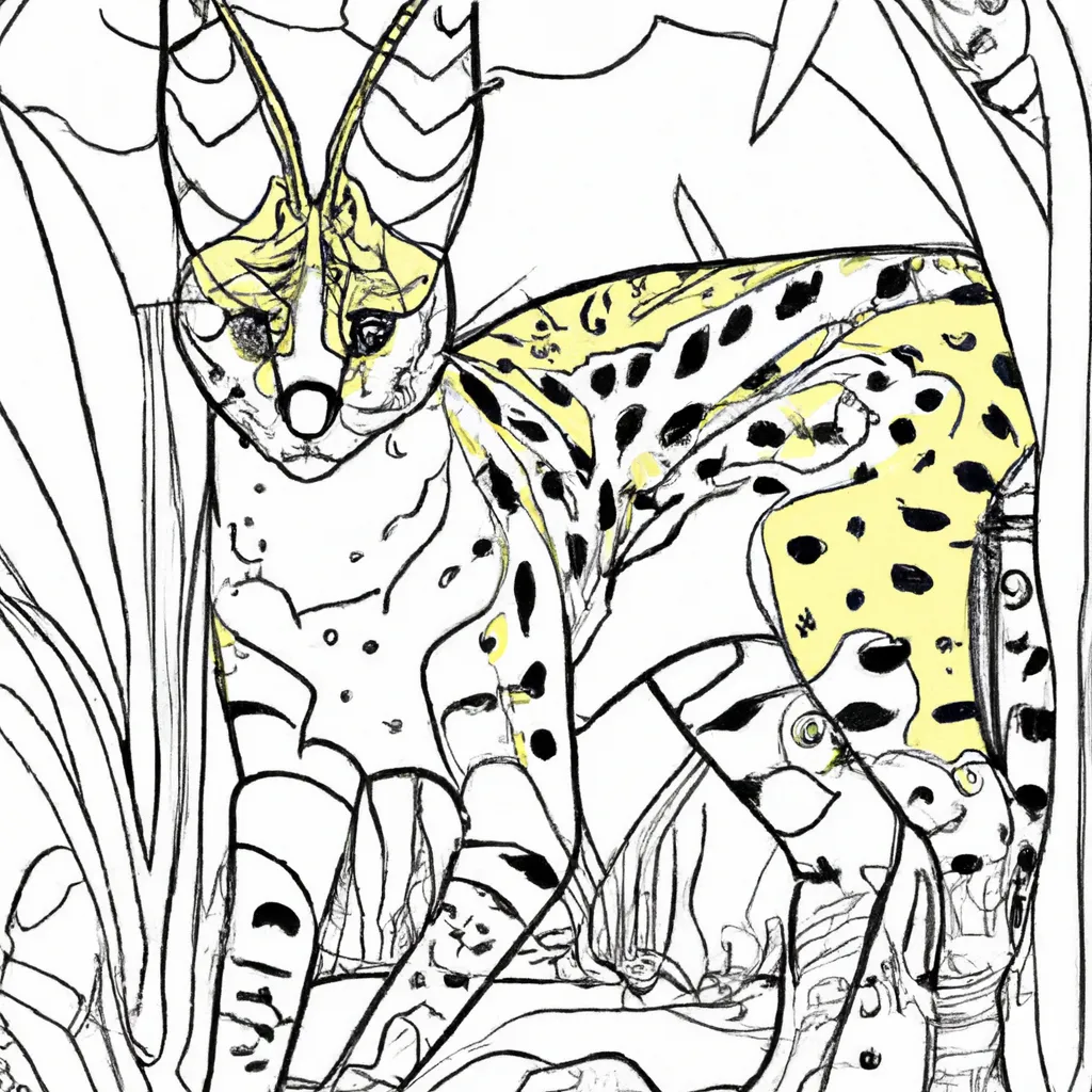 Desenho para criancas de desenhos serval anime gatinha