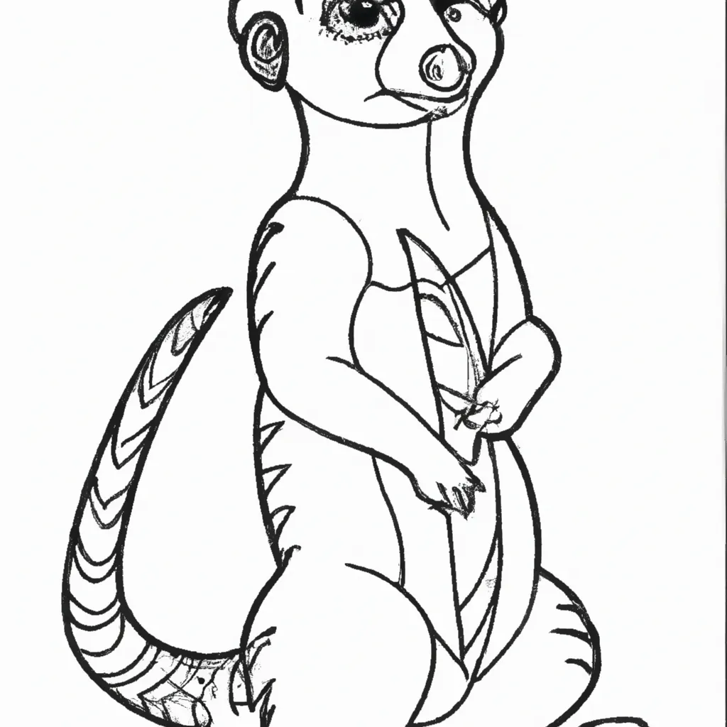 Desenho para criancas de desenhos suricato