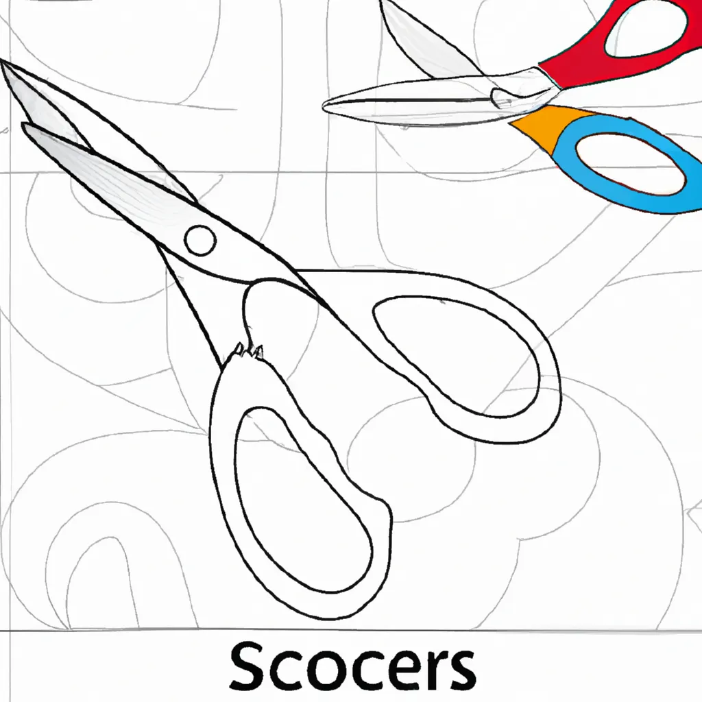 Desenho para criancas de desenhos tesoura arte infantil