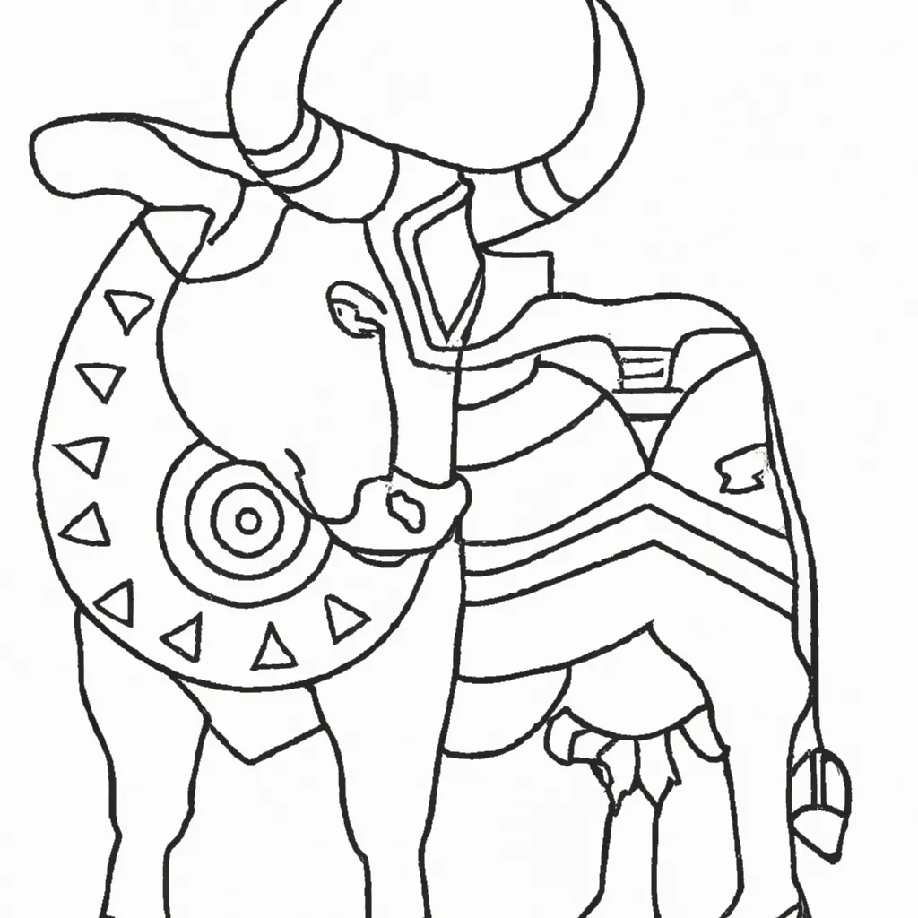 Desenho para criancas de desenhos touro