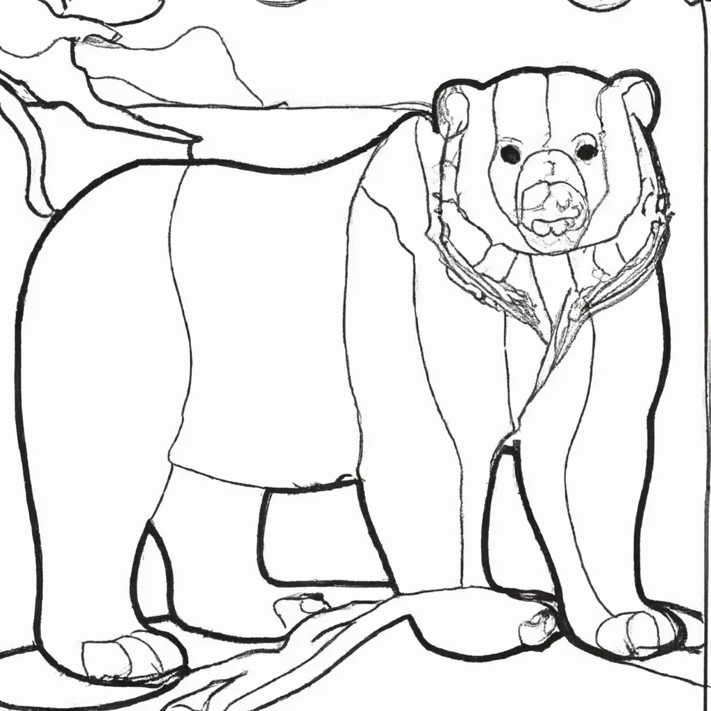 Desenho para criancas de desenhos urso polar