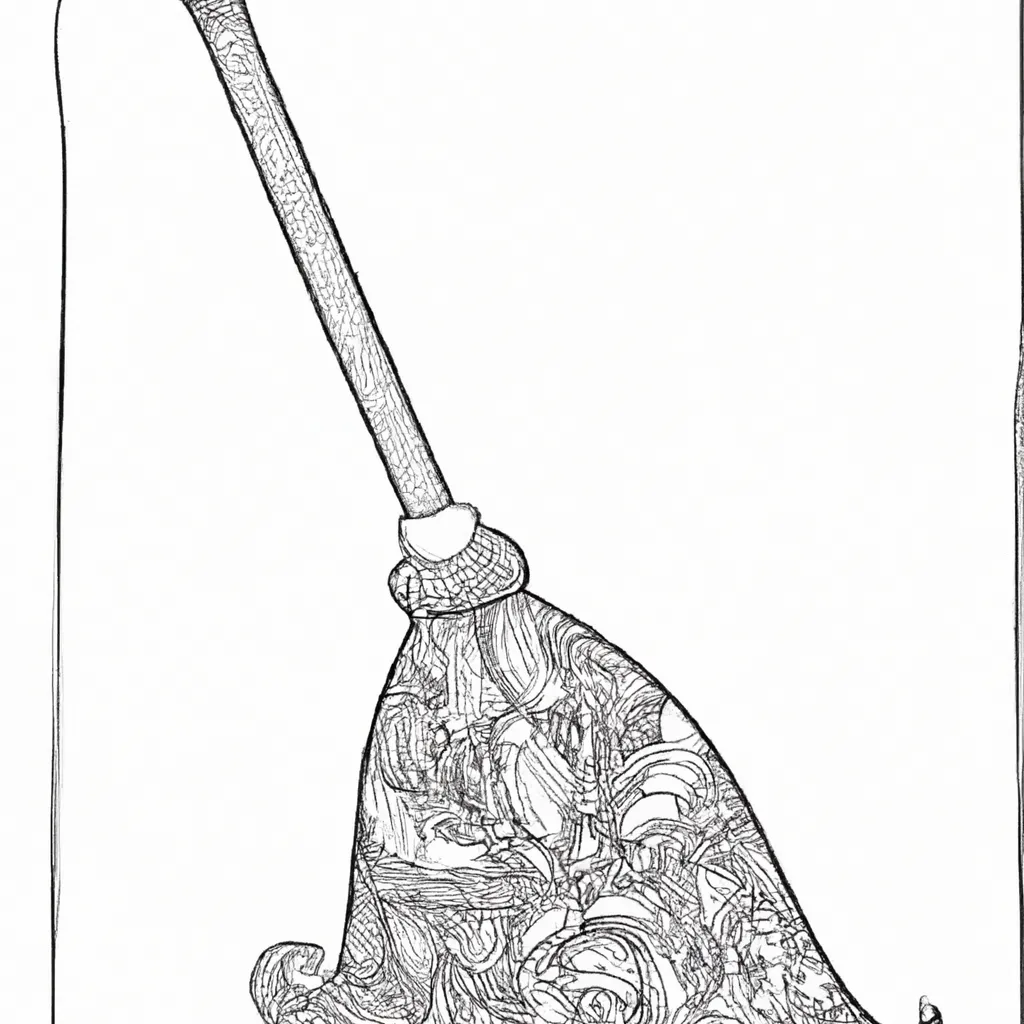 Desenho para criancas de desenhos vassoura arte magica