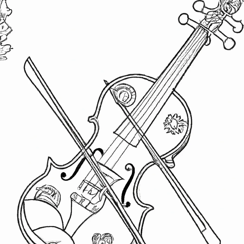 Desenho para criancas de desenhos violino