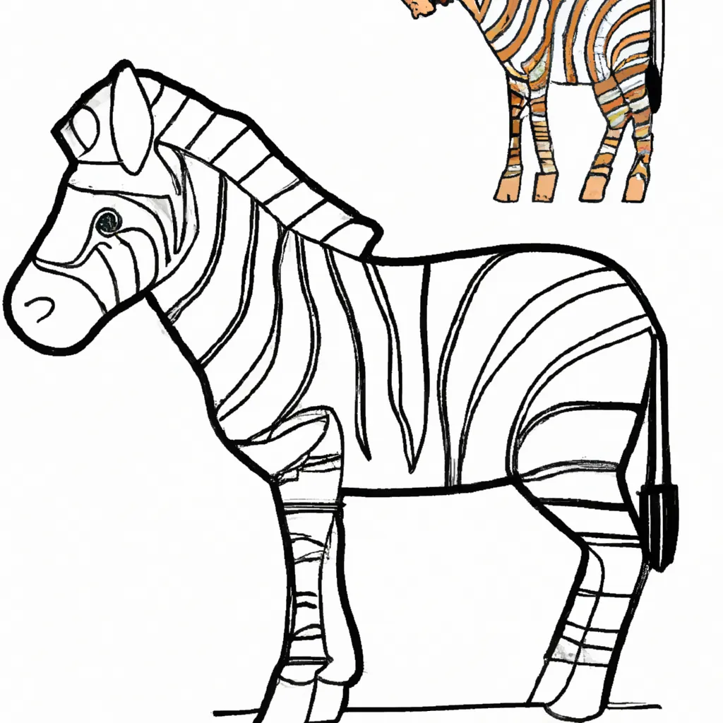 Desenho de Zebra para Colorir: Uma Aventura Criativa para Crianças! Desenho para criancas de desenhos zebra