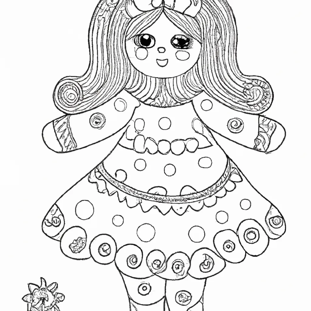 Desenho para pintar boneca desenhos artisticos criativos