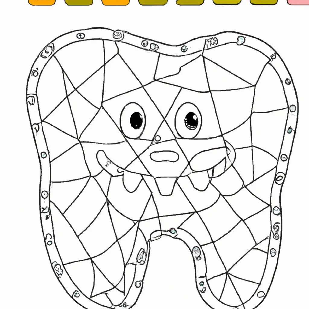 Desenho para pintar dentes desenhos divertidos