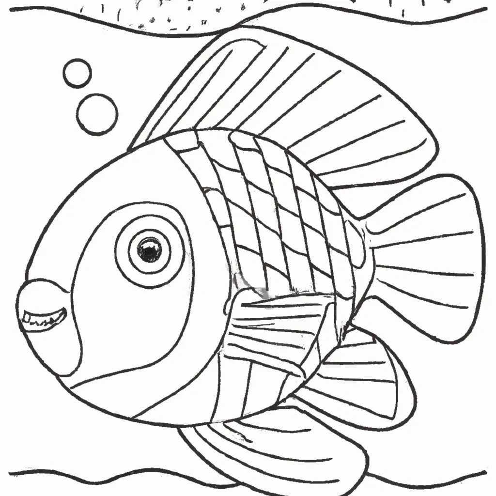 Desenho para pintar desenho anzol pesca arte ilustracao