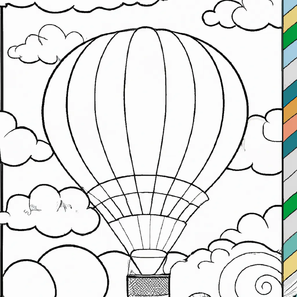 Desenho para pintar desenho balao
