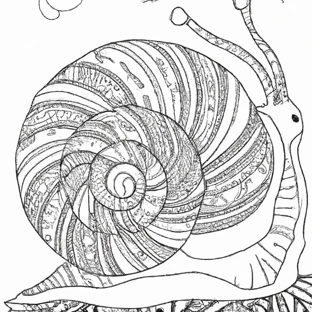 Desenho para pintar desenho caracol arte criativa divertido