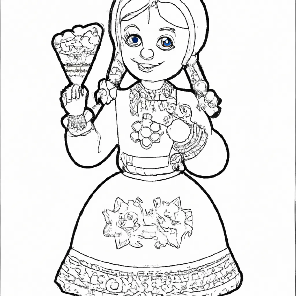 Desenho para pintar desenho doninha