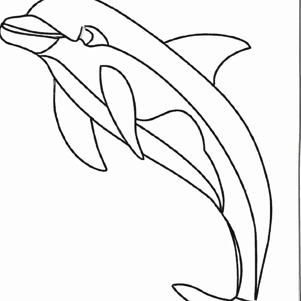 Desenho para pintar desenho golfinho