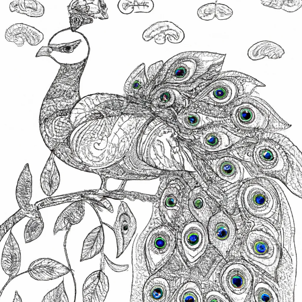 Você Vai Se Apaixonar Por Esse Pavão Colorido! Desenho Para Colorir Desenho para pintar desenho pavao cor brilho