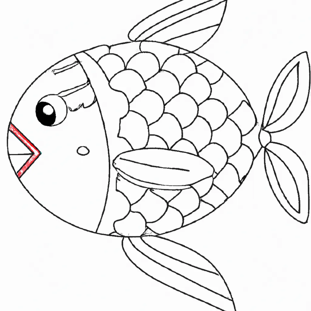 Desenho para pintar desenho peixe balao