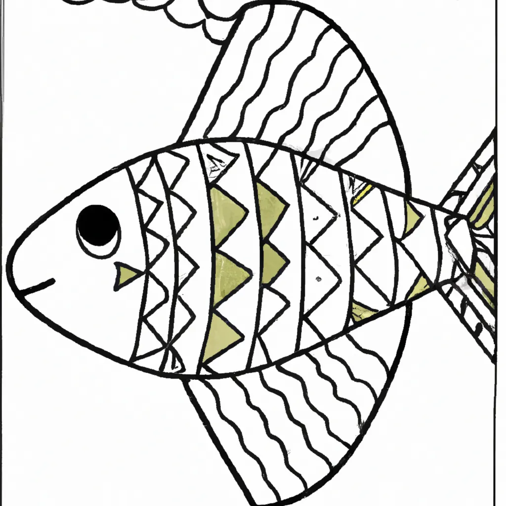 Desenho para pintar desenho peixe cirurgiao