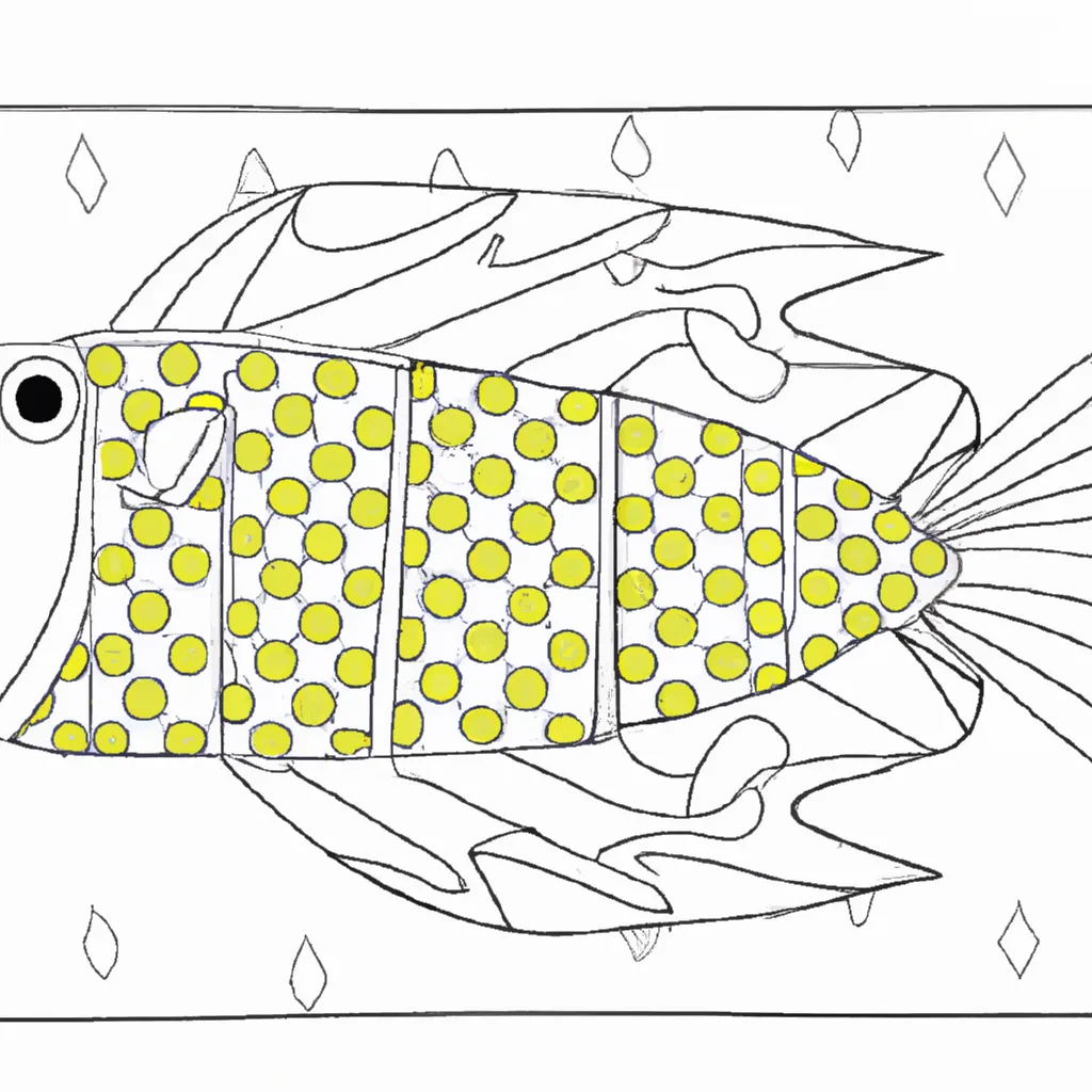 Desenho para pintar desenho peixe espada