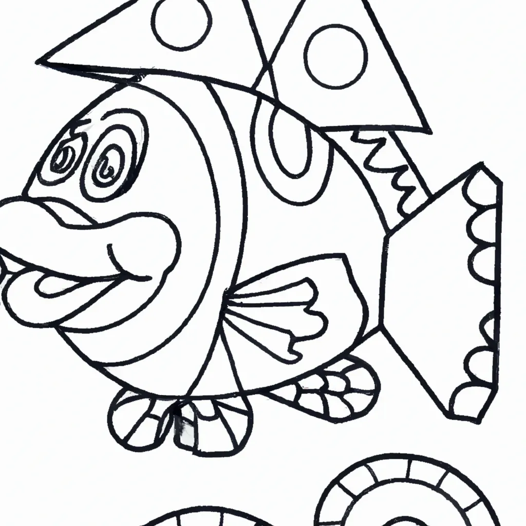 Desenho para pintar desenho peixe palhaco 1