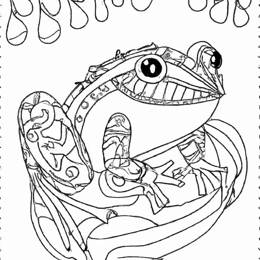 Desenho para pintar desenho ra animal fofo divertido
