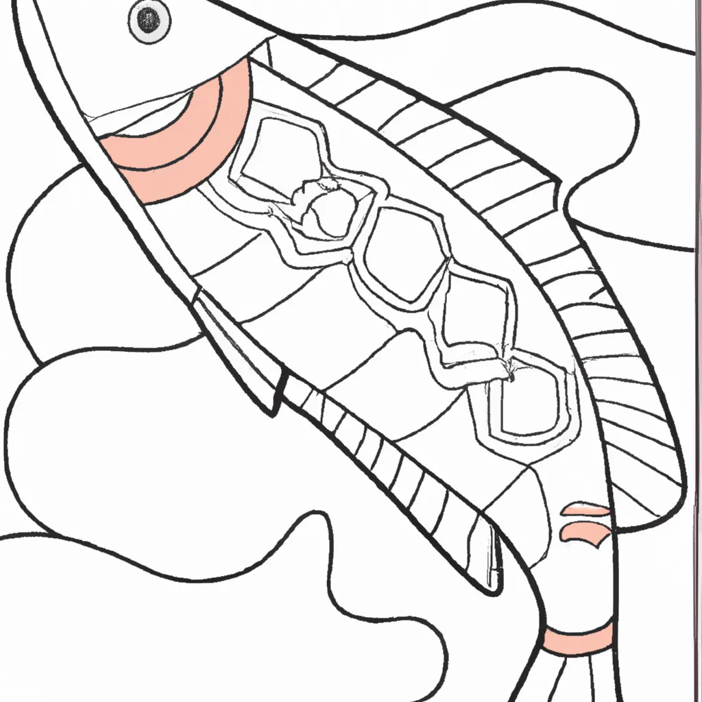 Desenho para pintar desenho salmao