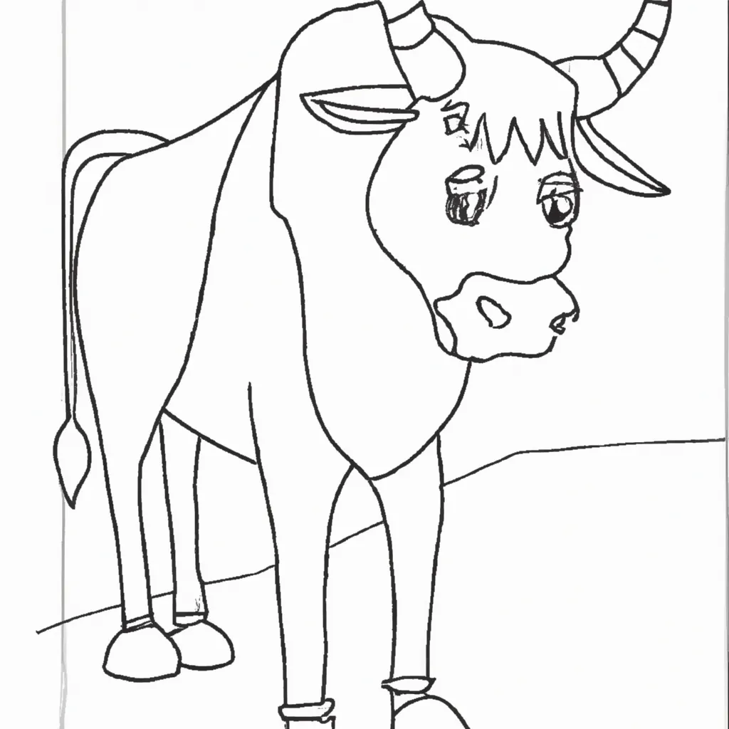 Desenho para pintar desenho touro pt br