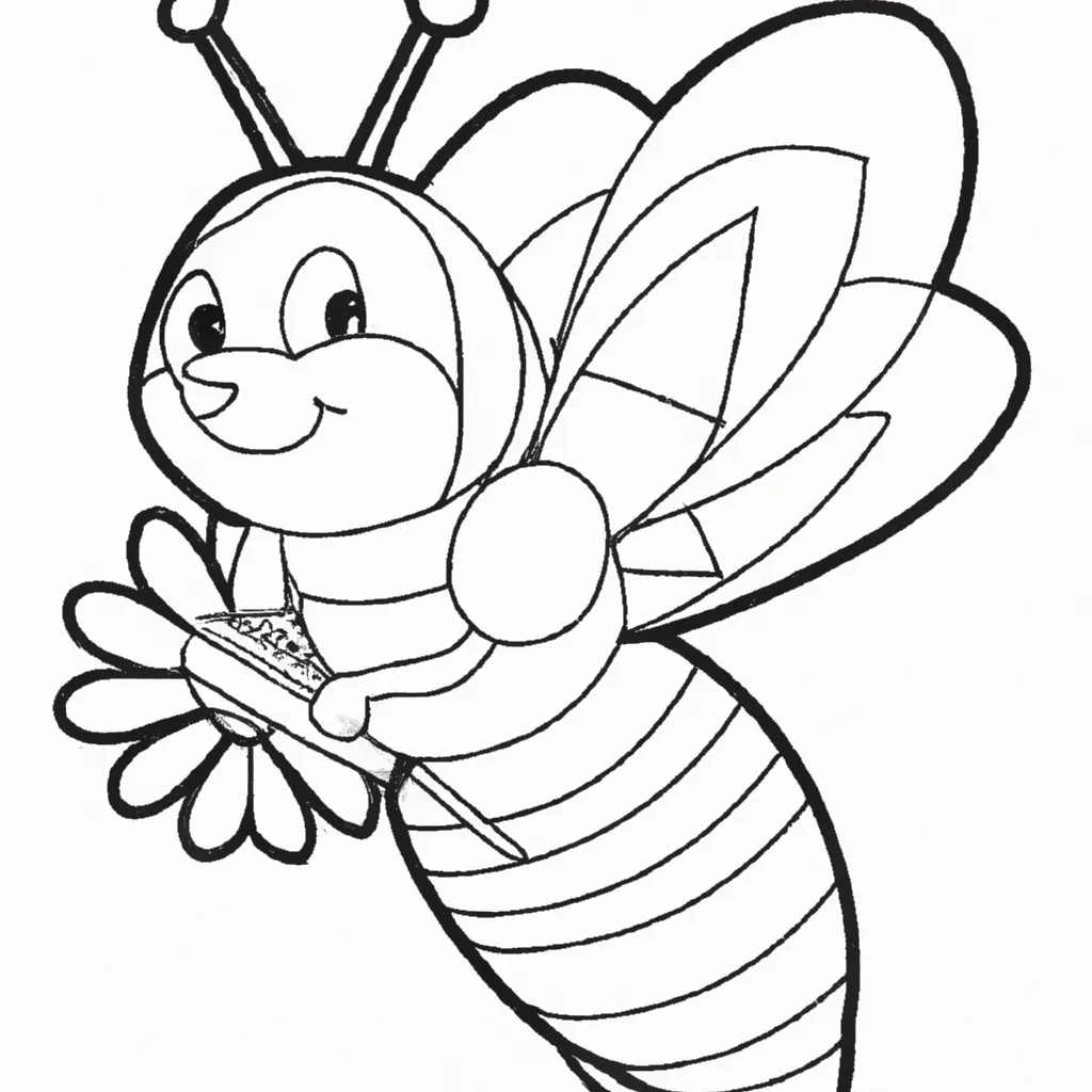 Desenho para pintar desenhos abelha
