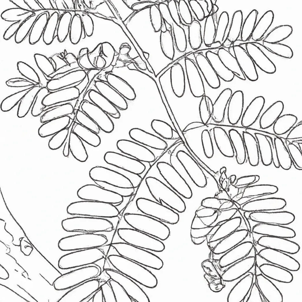 Desenho para pintar desenhos acacia