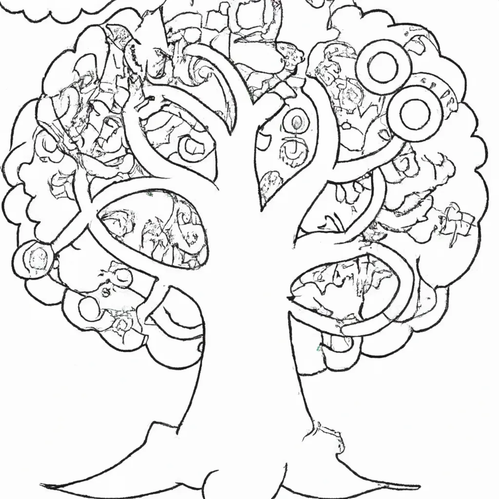 Desenho para pintar desenhos arvore 1