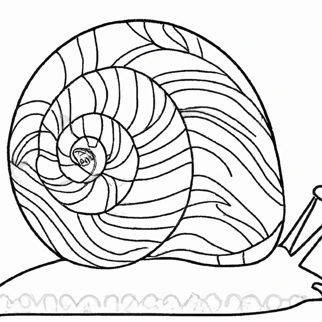 Desenho para pintar desenhos caracol 1