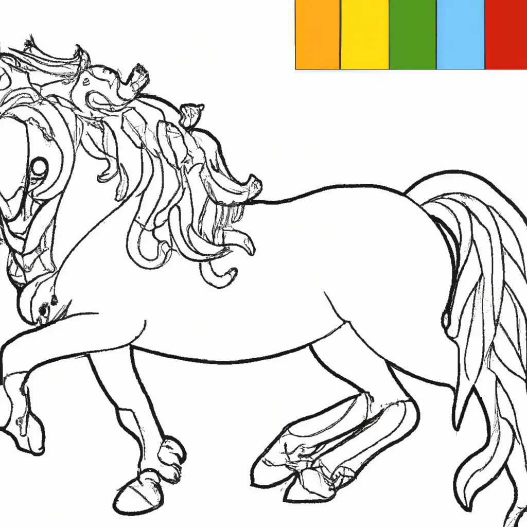 Desenho para pintar desenhos cavalo sela