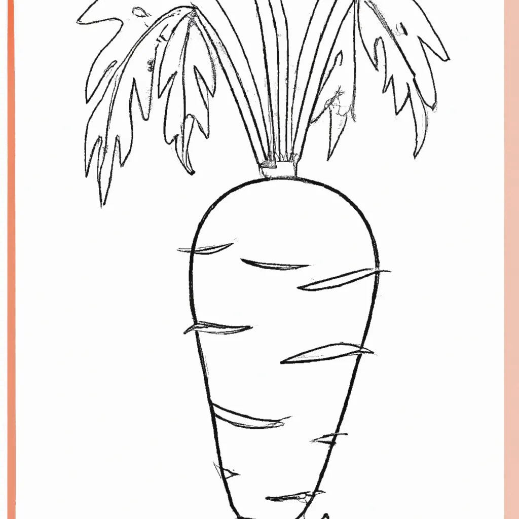 Desenho para pintar desenhos cenoura colorir divertir