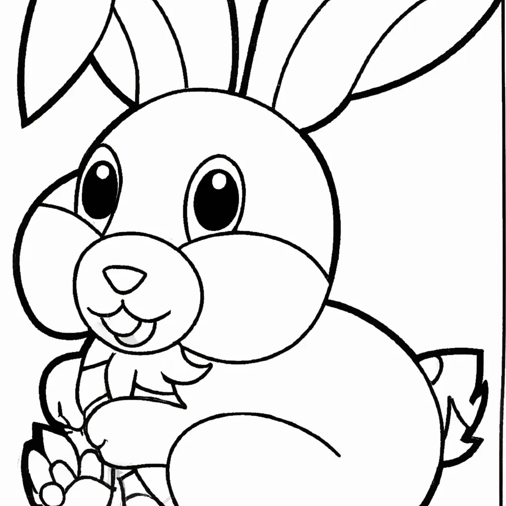 Desenho para pintar desenhos coelho 1