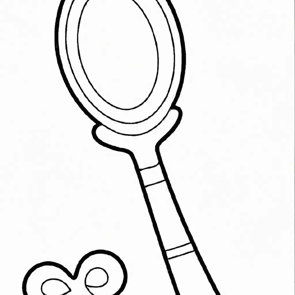 Desenho para pintar desenhos colher arte infantil