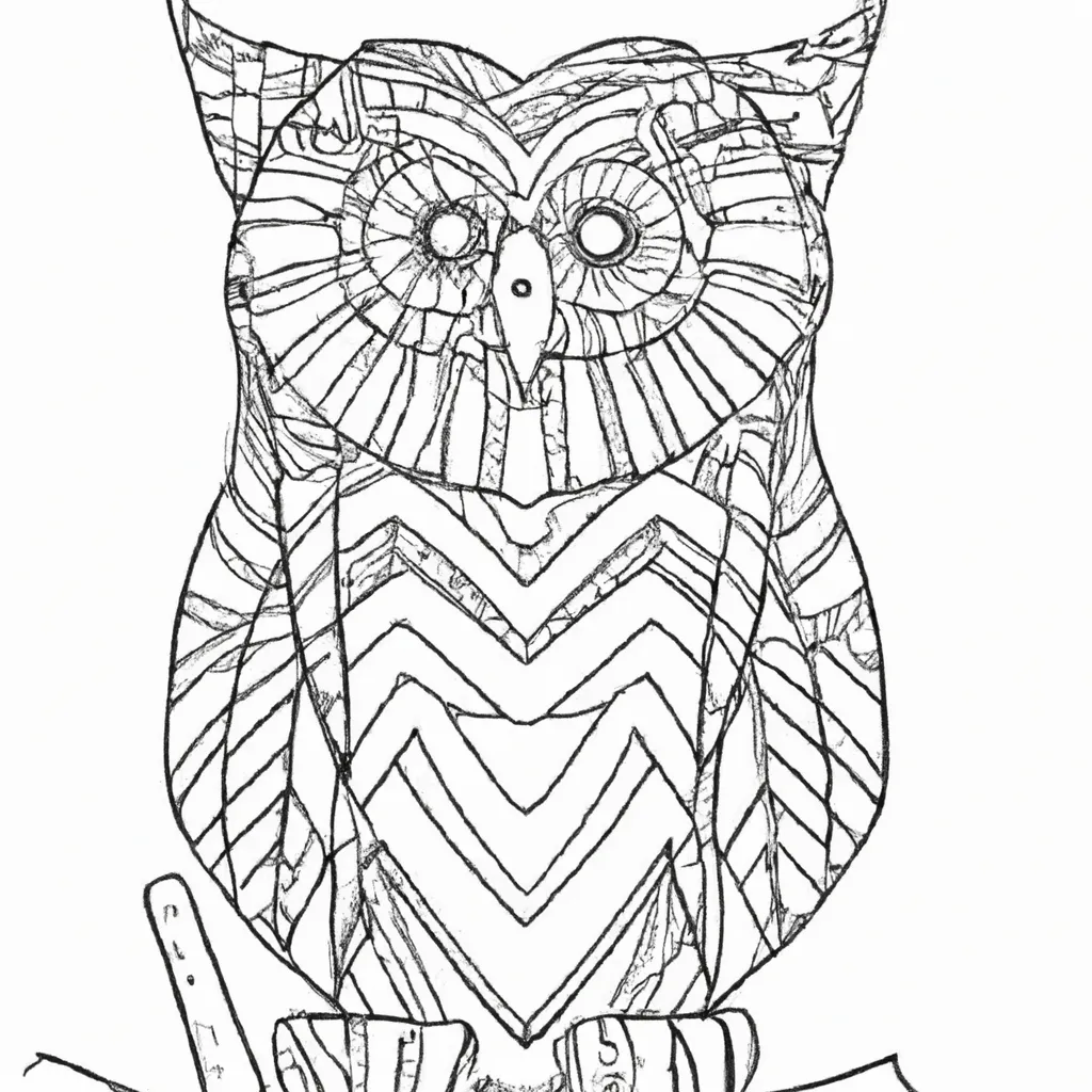 Desenho para pintar desenhos coruja 2