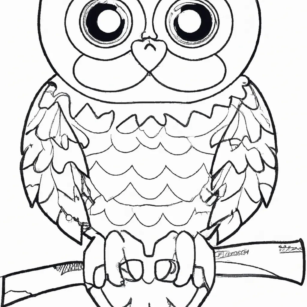Desenho para pintar desenhos corujinha