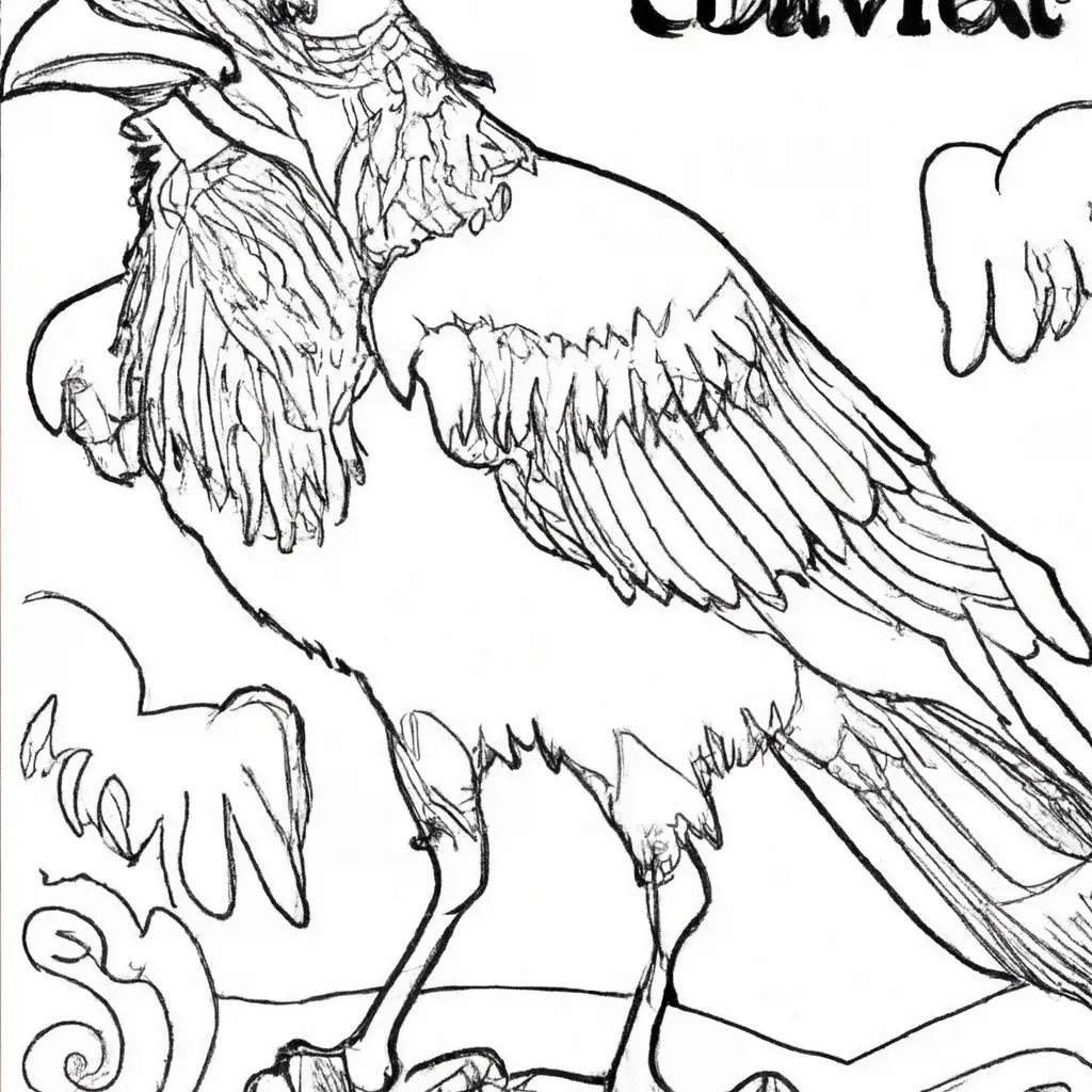 Desenho para pintar desenhos corvo