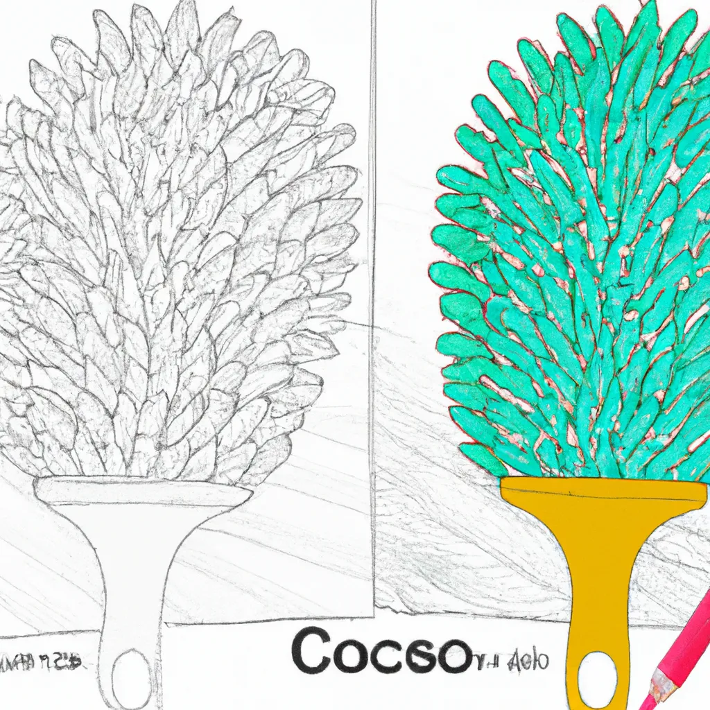 Desenho para pintar desenhos escova