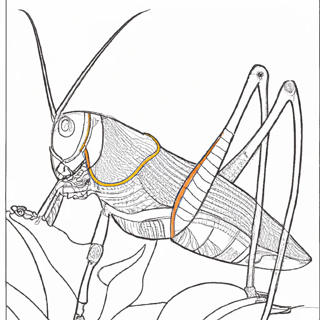 Desenho para pintar desenhos gafanhoto ilustracoes