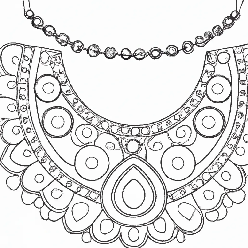 Desenho para pintar desenhos gargantilha