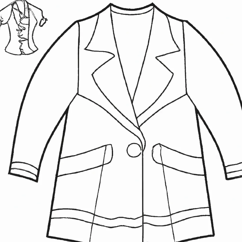 Desenho para pintar desenhos jaqueta