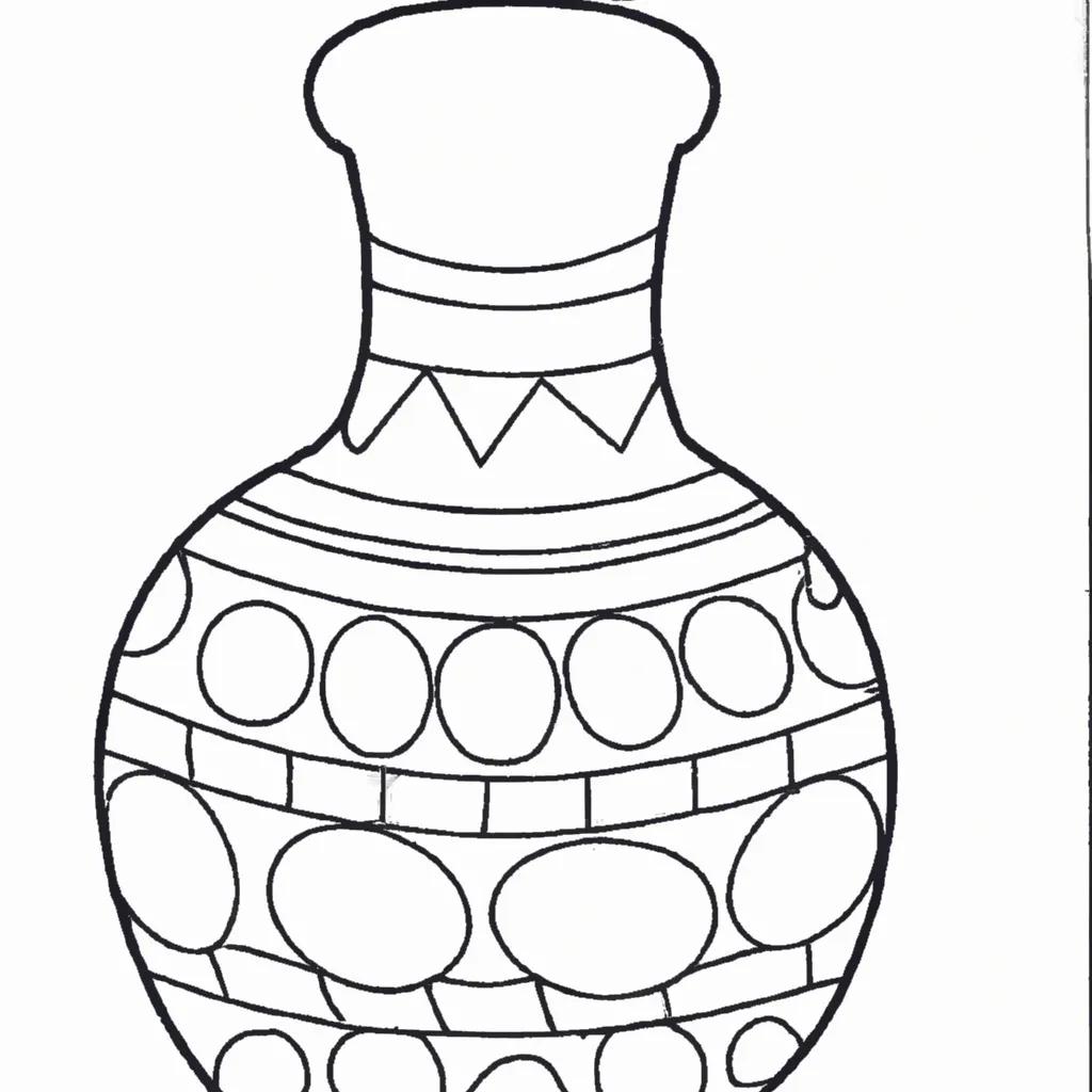 Desenho para pintar desenhos jarra arte decoracao