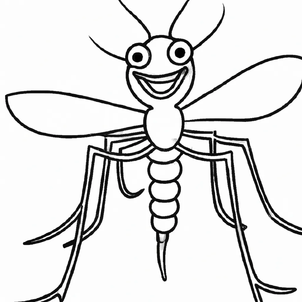Desenho para pintar desenhos mosquito