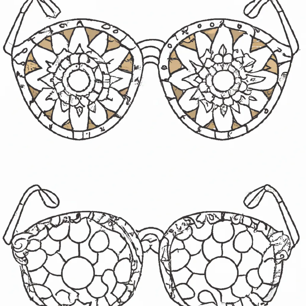 Desenho para pintar desenhos oculos sol